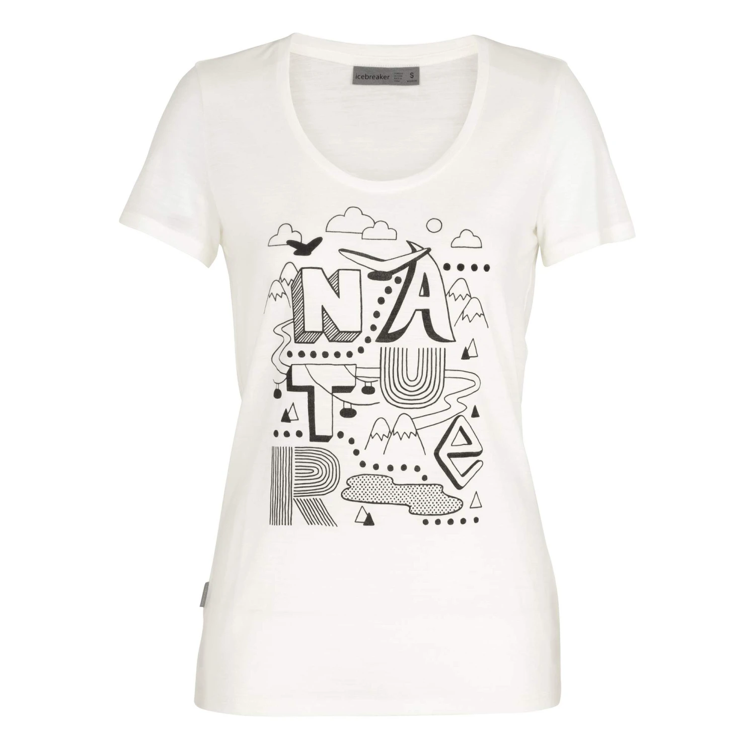 Icebreaker W TECH LITE SS SCOOP NATURE Damen - T-Shirt 1 Icebreaker W TECH LITE SS SCOOP NATURE Damen - T-Shirt